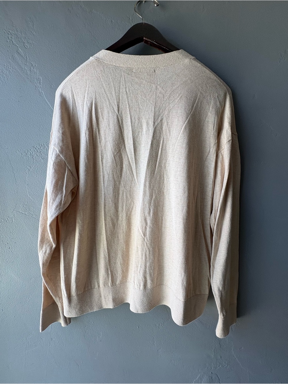 Quince Cream Cardigan ~ Size XL - Picture 8 of 12